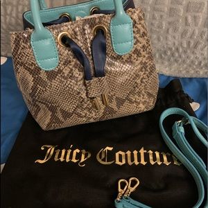 Animal print leather juicy couture satchel
